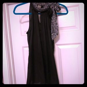 WH|BM tie neck blouse